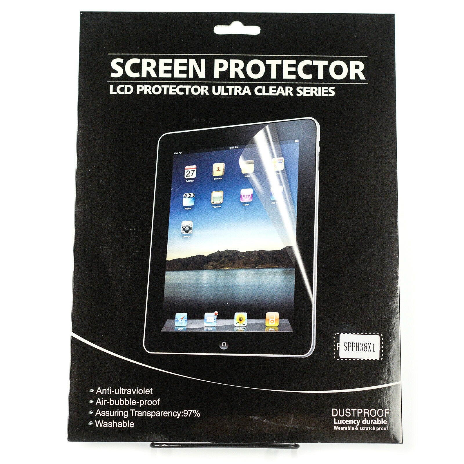 Lot Of 5 Ipad Washable Lcd Ultra Clear Screen Protector - Apple 9.7" Tablets