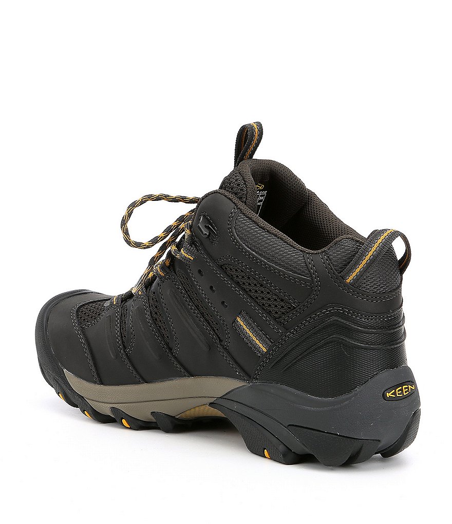 KEEN Men's Utility Lansing Mid Waterproof Steel Toe Work Boots