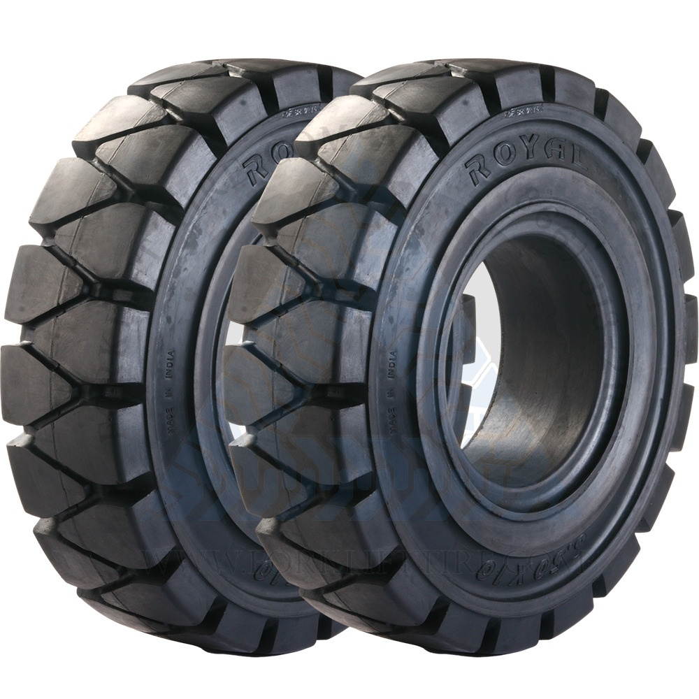 7.00X12 5" 700X12 FORKLIFT RESILIENT SOLID TIRES 7.00-12 700-12 70012 | ROYAL x2