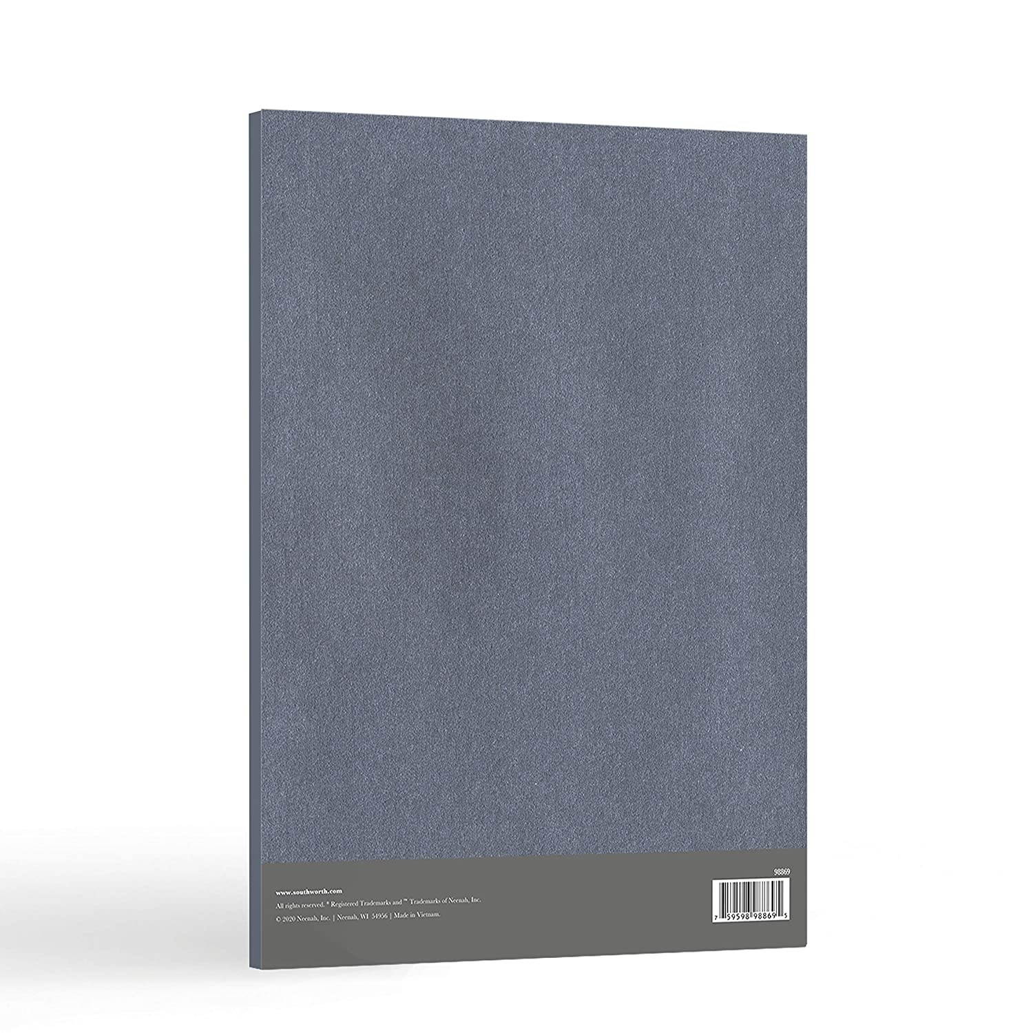 Southworth Certificate Holders, 9.5&rdquo; x 12&rdquo;, 105 lb/285 GSM, Gray Metallic, Cardstock, 10 Count - Packaging May Vary (98869)