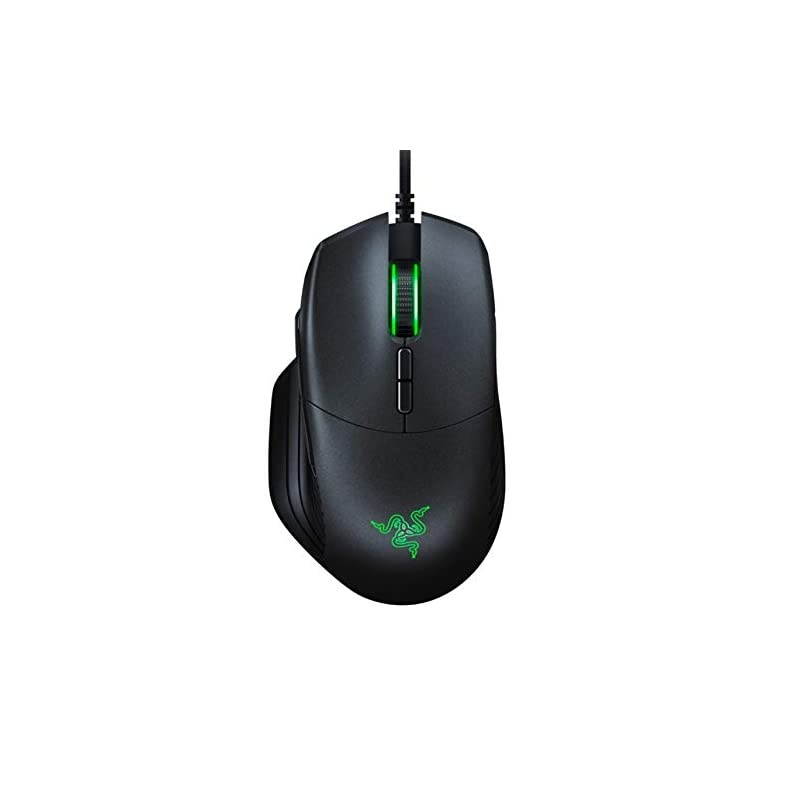 Basilisk Gaming Mouse 16000 DPI Optical Sensor Chroma RGB Lighting 8 Programmable Buttons Mechanical Switches Customizable Scroll Resistance Classic Black