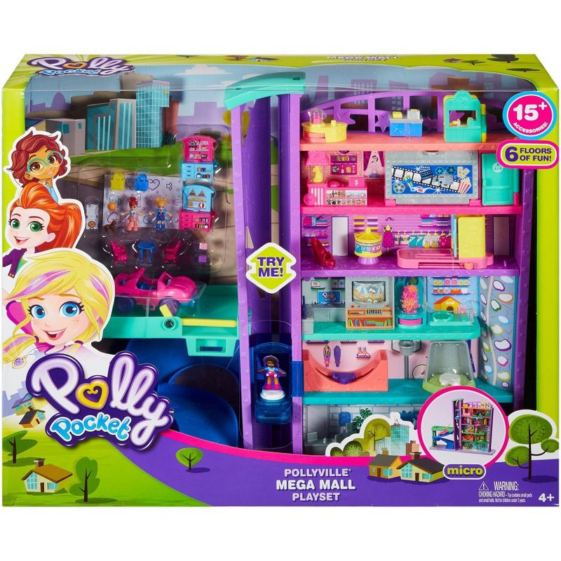Polly Pocket Pollyville Mega Mall Playset