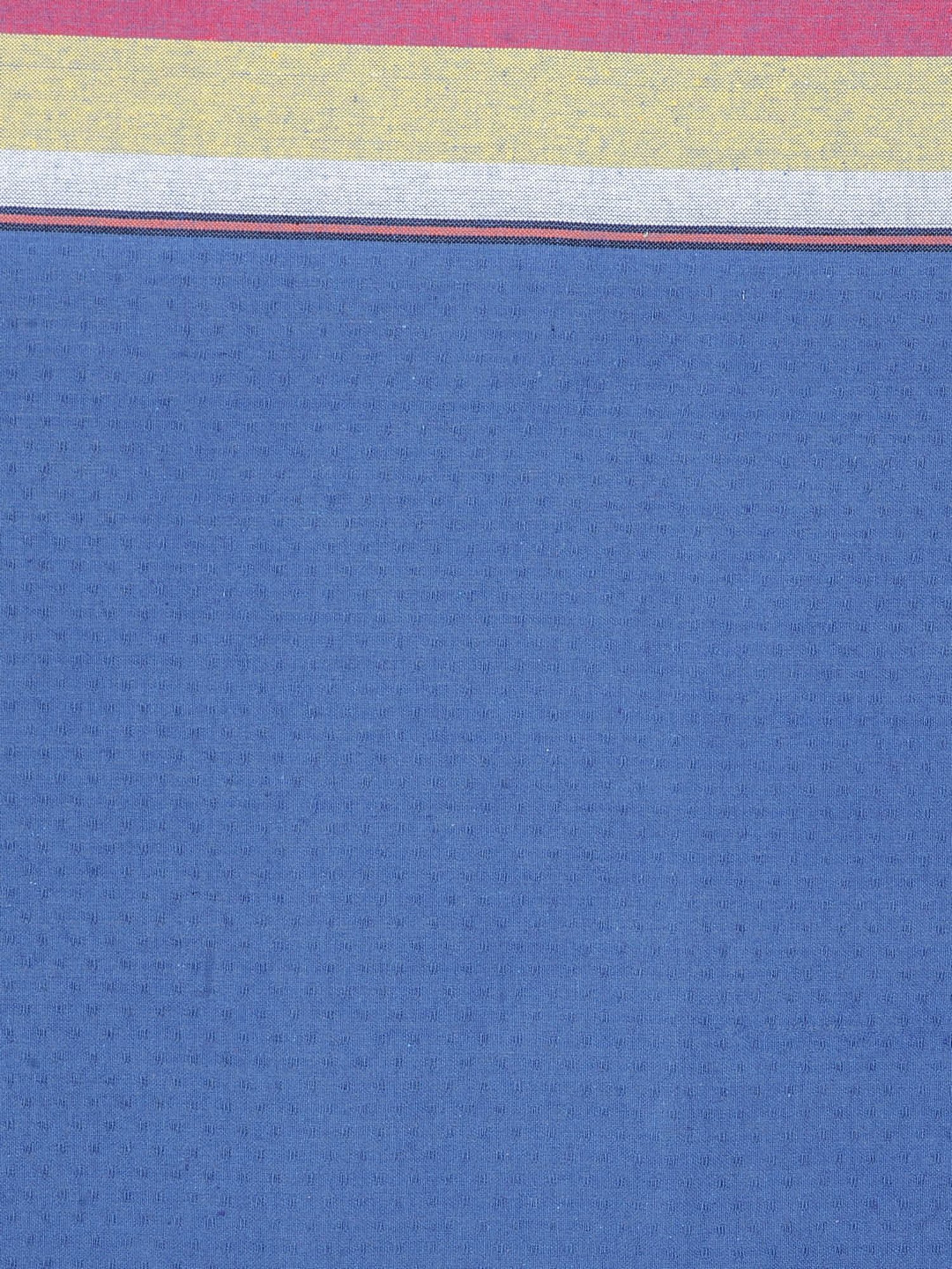 Klotthe Blue Cotton 200 GSM 6 Seater Table Cover - Set of 1