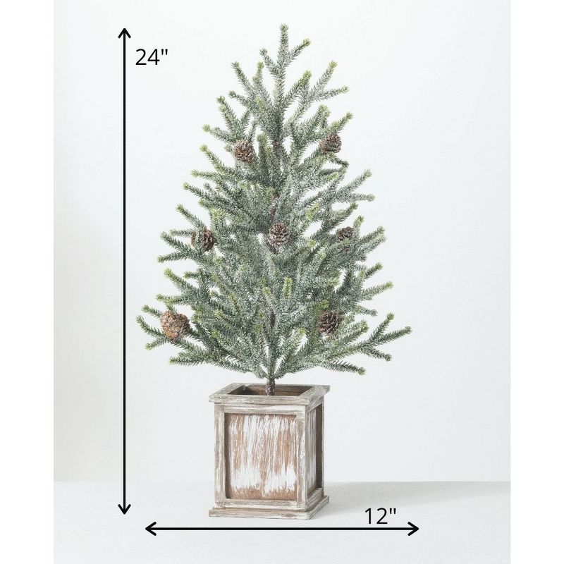 Sullivans 2' Potted Pine Artificial Tree 24"H Green