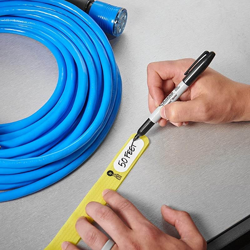 Storage CinchStraps 8quot 18 Pack Orange Features Stainless Steel Buckle and Label for Cord Identification Reusable MultiPurpose Securing Cable Straps Cord Wrap Cord Organizers