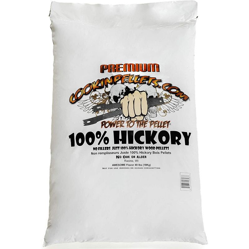 CookinPellets Premium Hickory Grill Smoker Smoking Wood Pellets, 40 Pound Bag (3 Pack)