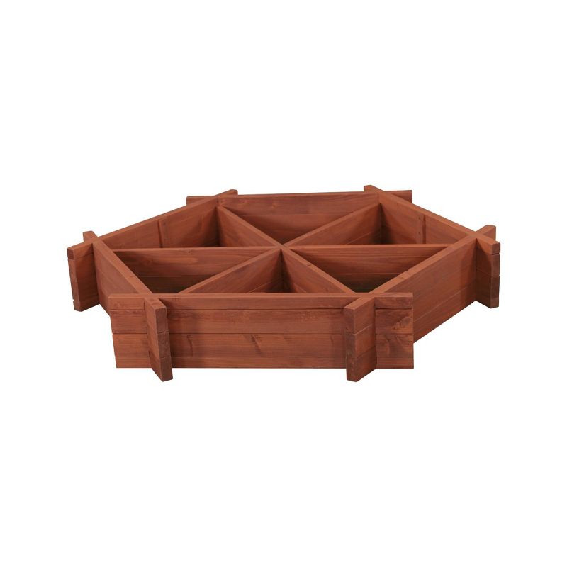 8" H Wood Planters - Brown - Leisure Season