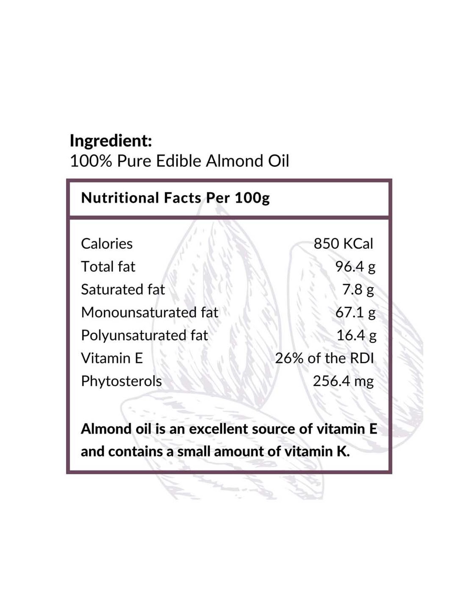 Essentia Extracts Cold-pressed Almond Oil, - 250 ml