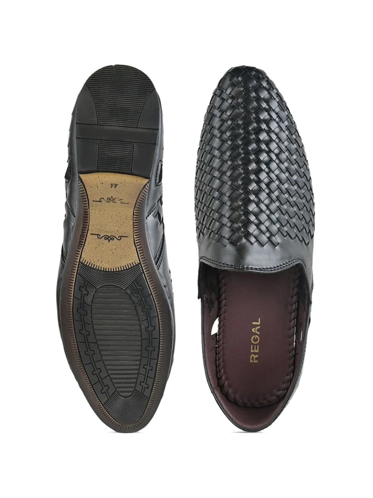 Regal Men's Black Ethnic Juttis