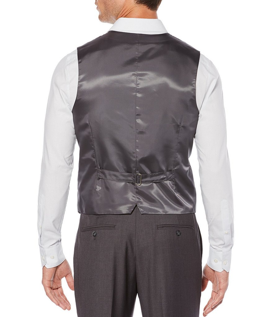 Perry Ellis Big & Tall Solid 5-Button Vest