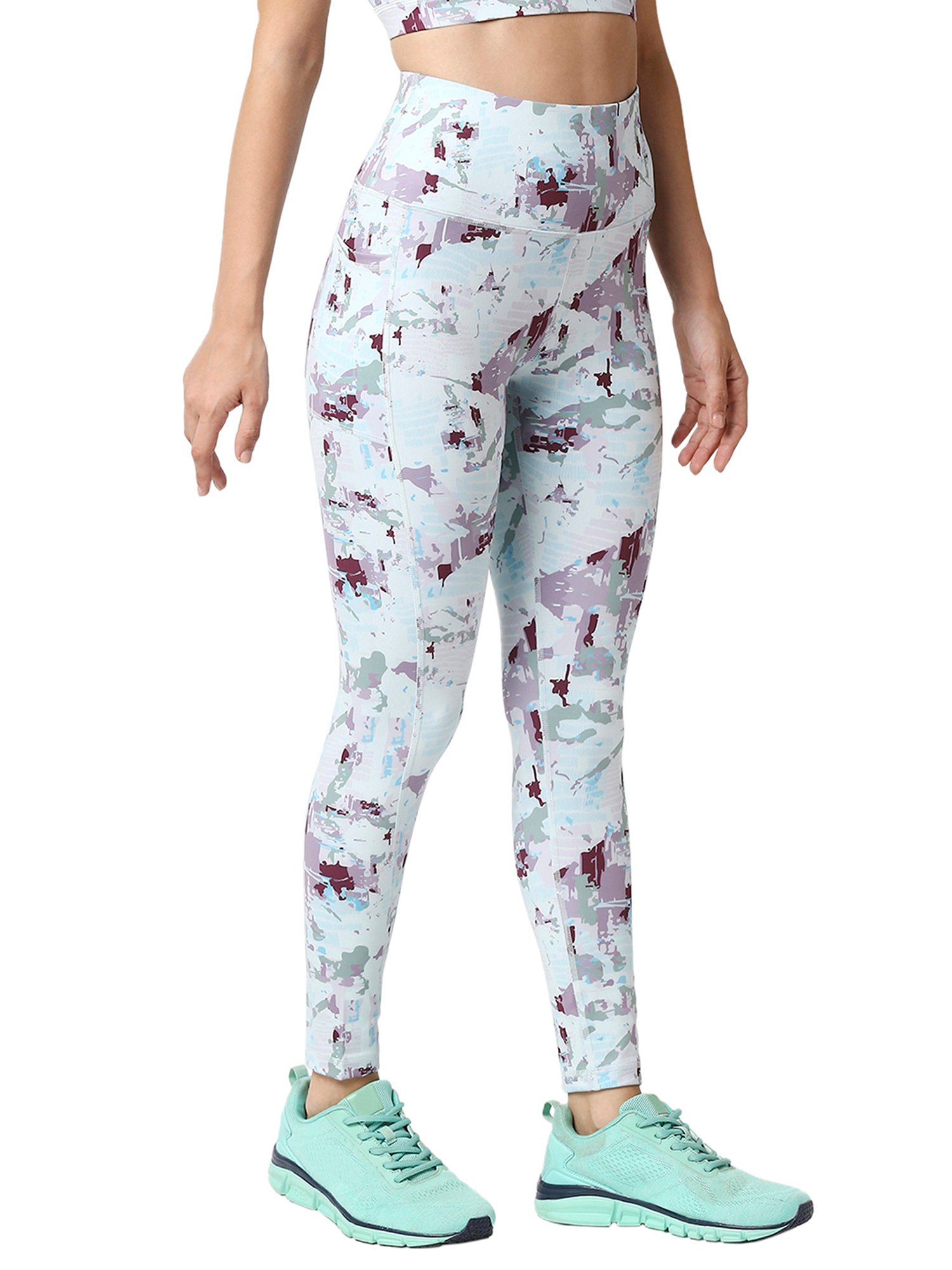 Soie Multicolor Printed Tights