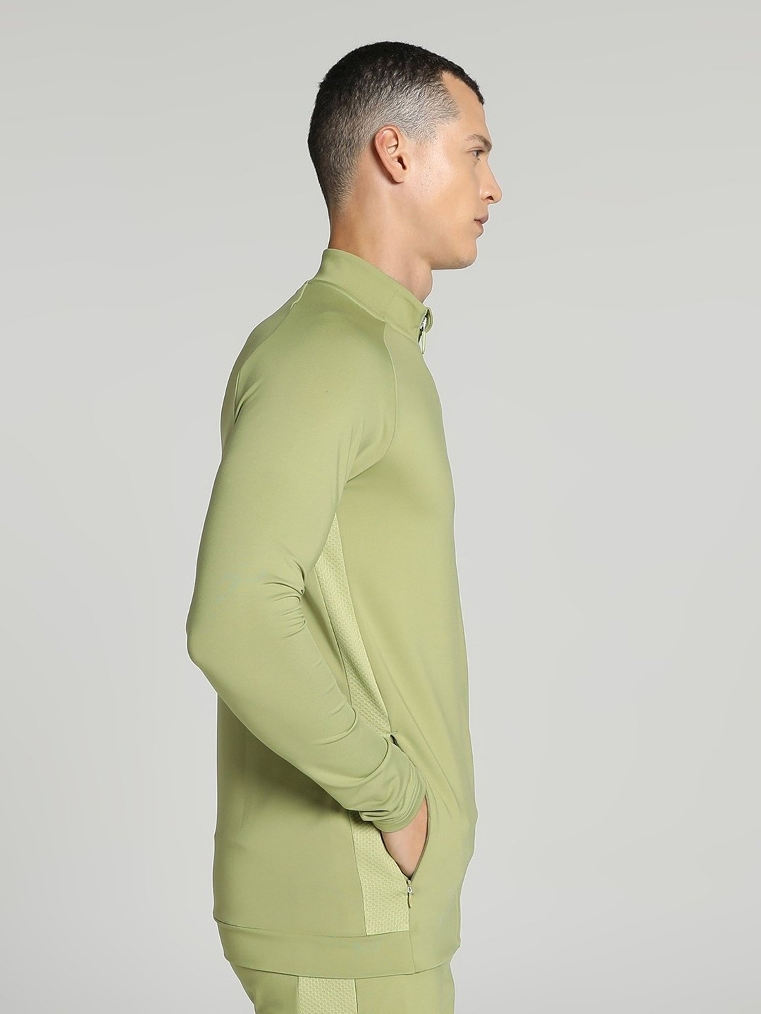 Puma Green Slim Fit Sports Jacket