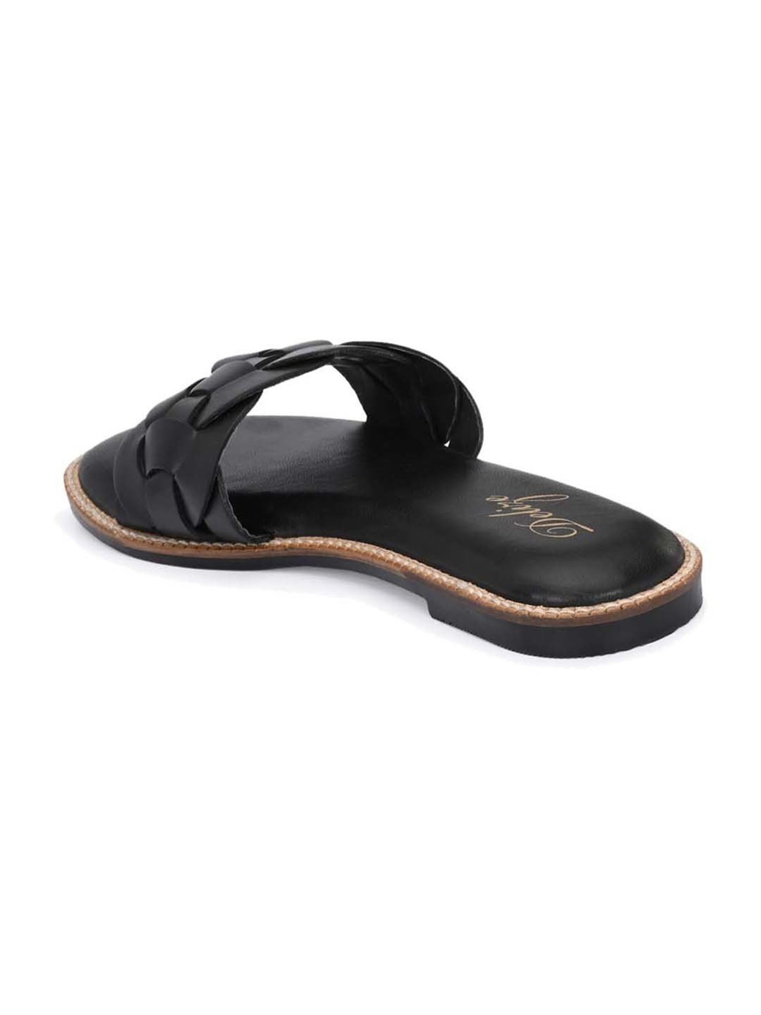 Delize Women's Black Casual Sandals