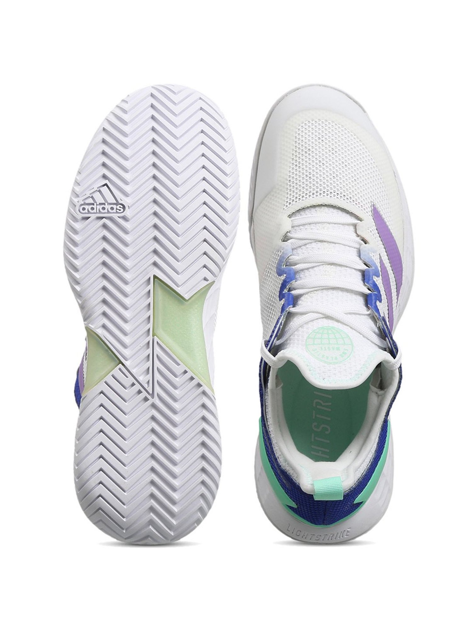 Adidas Women's adizero ubersonic 4 W LanzaT White Tennis Shoes