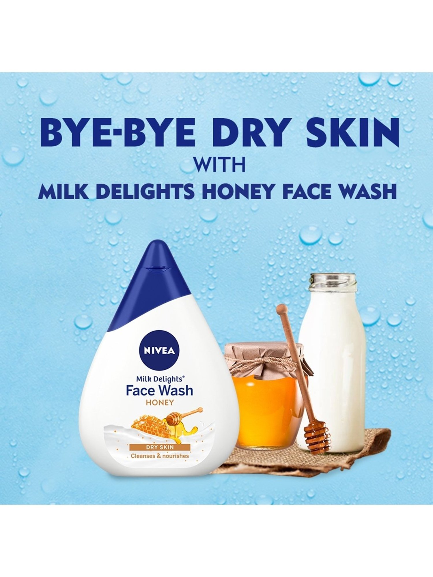 Nivea Milk Delights Honey Women Face Wash - 100 ml