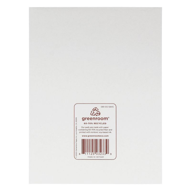 6" x 8" 120 Sheet Daily To-Do Desk Pad Pastel Watercolor - greenroom