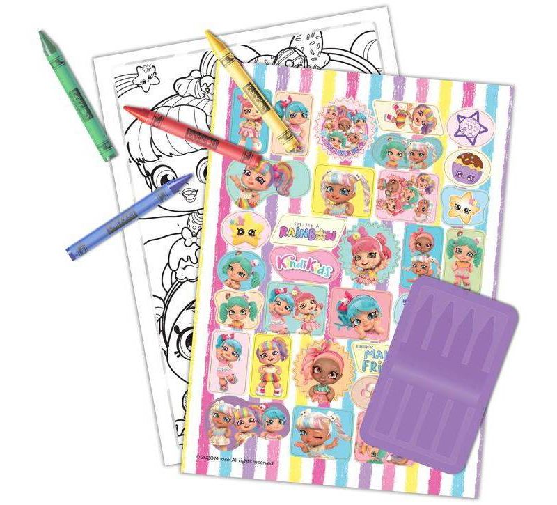Kindi Kids Coloring Book With Crayons - 