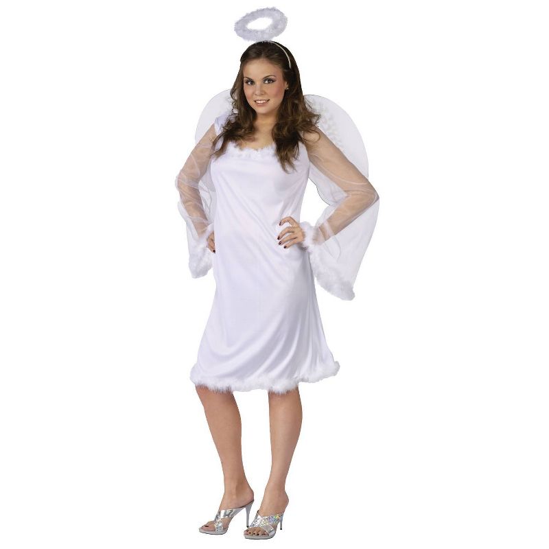 Adult Angel Halloween Costume White XXL