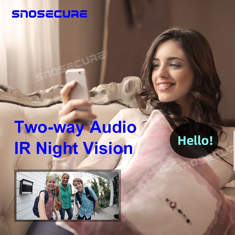 Wireless WiFi Video Doorbell I Camera 720P Ring Door Bell Video Intercom Two Way Audio XSH APP Infrared Night Vision