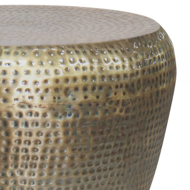 Lerner Metal Side Table Antique Gold - WyndenHall