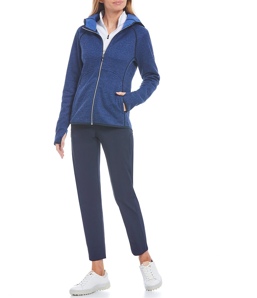 Cutter & Buck Mainsail Sweater-Knit Fleece Hoodie Full Zip Jacket