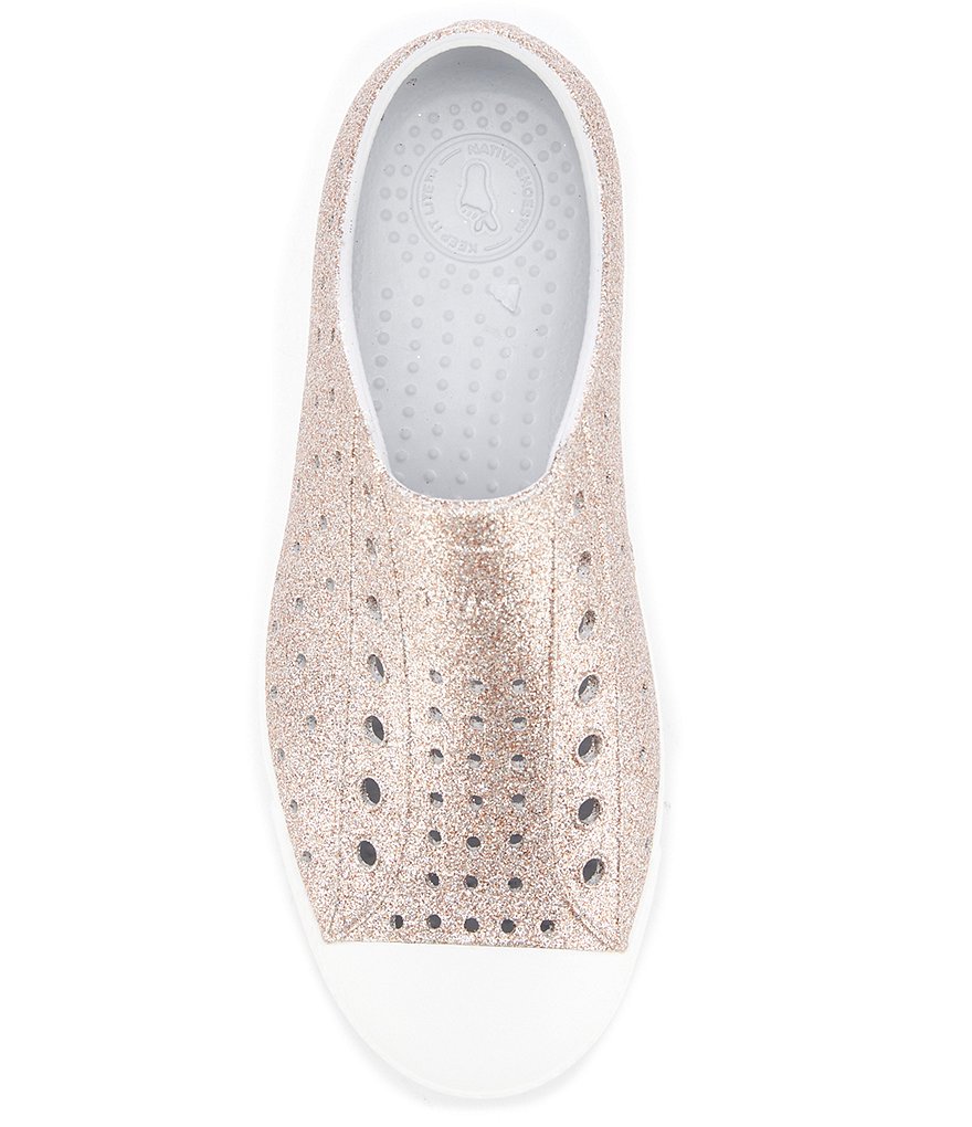 Native Girls' Jefferson Bling Glitter Slip-On Sneakers (Youth)