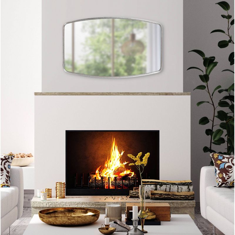20" x 32" Caskill Irregular Wall Mirror Silver - Kate & Laurel All Things Decor
