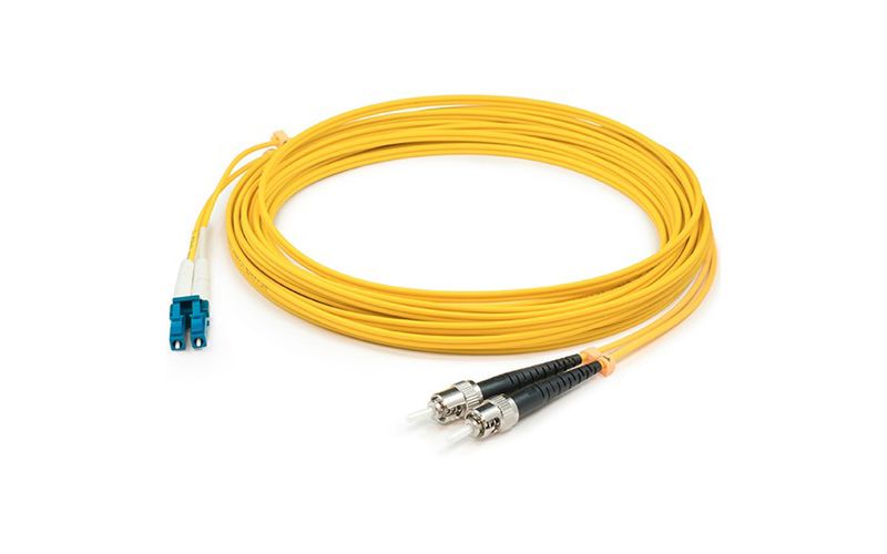 AddOn 10m LC (Male) to ST (Male) Yellow OS2 Duplex Fiber OFNR (Riser-Rated) Patch Cable - 100% compatible and guaranteed to work