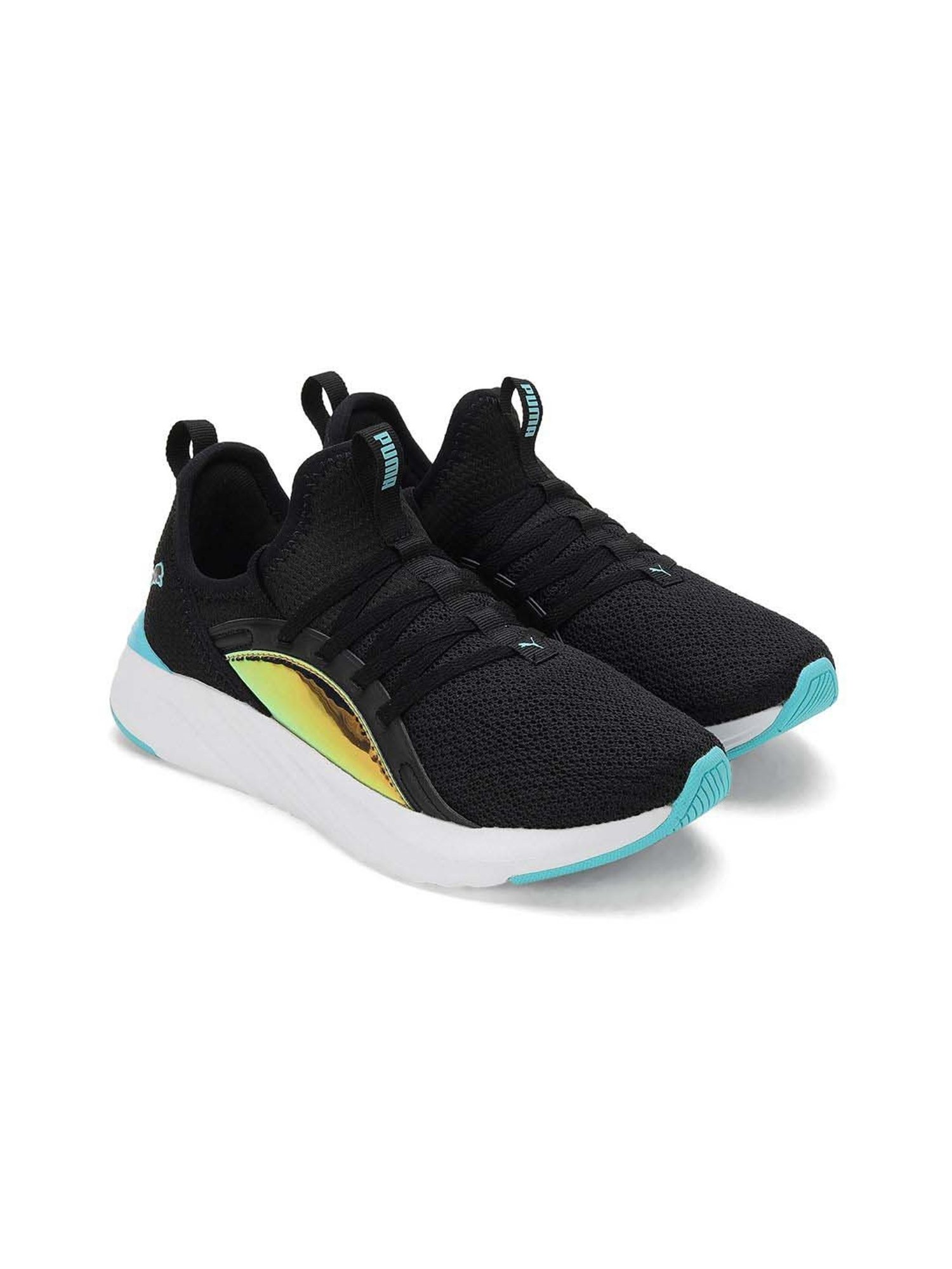 Puma Kids Softride Sophia 2 Crystal Black & Blue Running Shoes