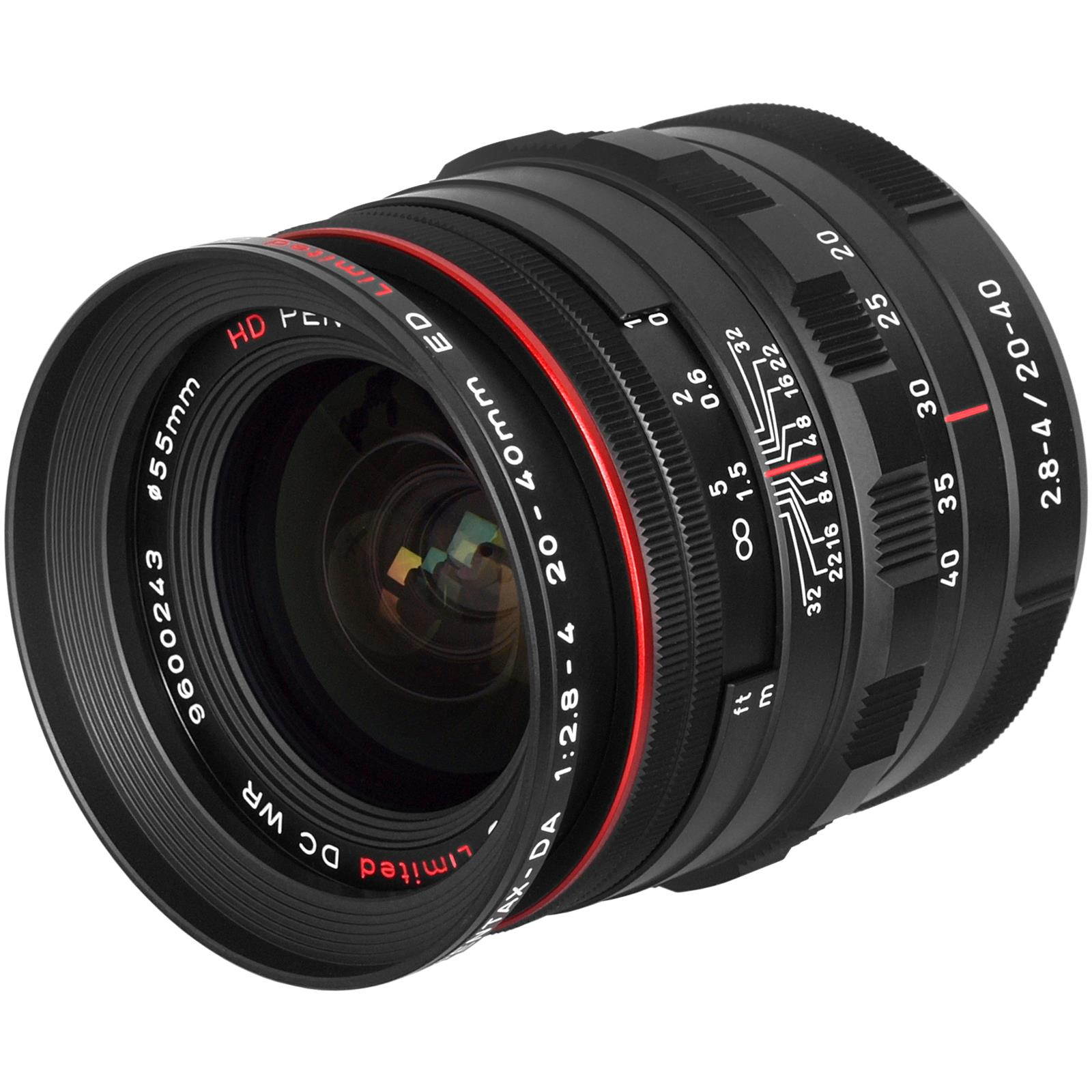 Pentax HD DA 20-40mm F2.8-4 ED Limited DC WR Zoom Lens - Black #23000
