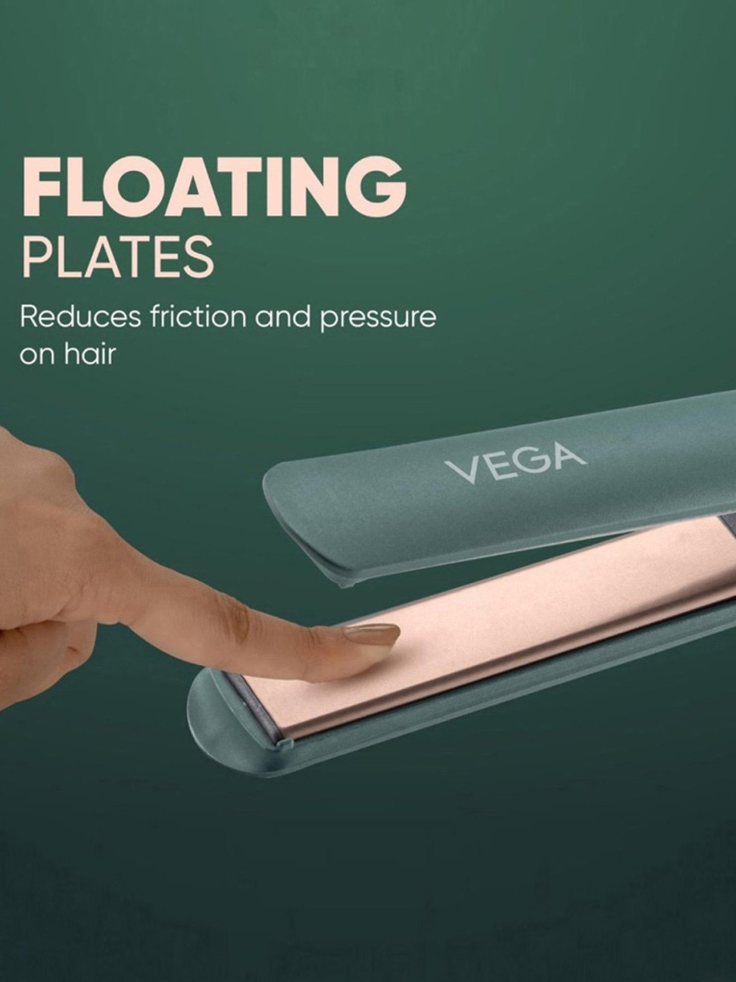 Nova NHC-522CRM Professional Hair Straightener (Black)