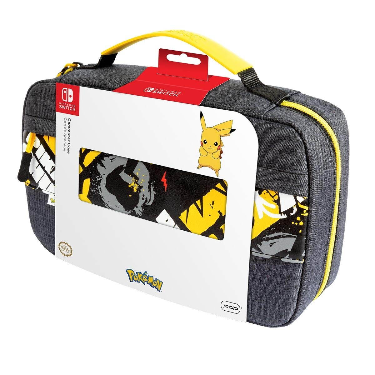 PDP 500-164 Nintendo Switch Pokemon Pikachu Commuter Case Compatible with Switch and Switch Lite