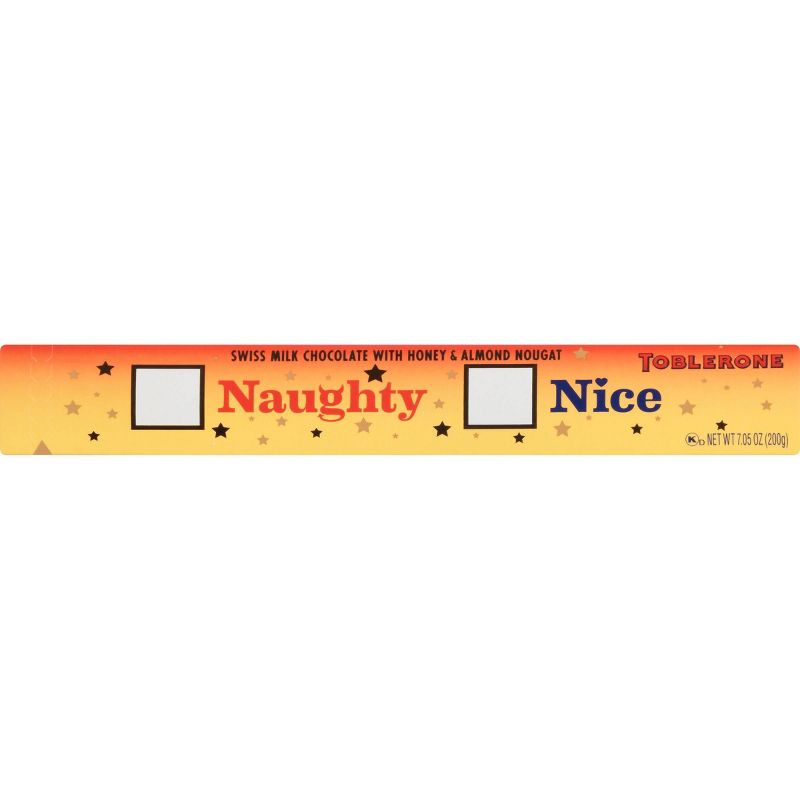 Toblerone Holiday Naughty & Nice Chocolate Bar - 7.05oz