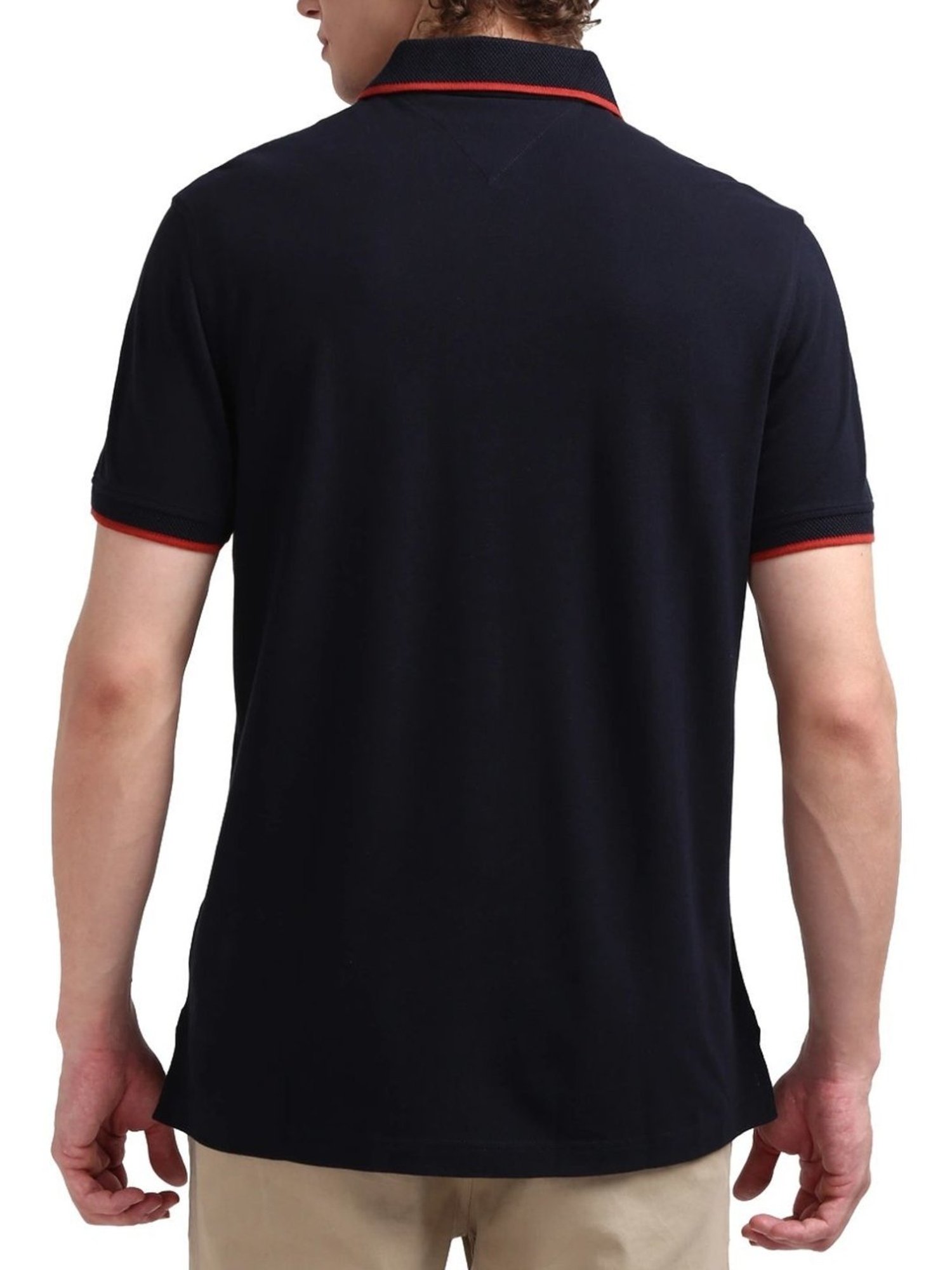 Tommy Hilfiger Navy Blue Regular Fit Polo T-Shirt