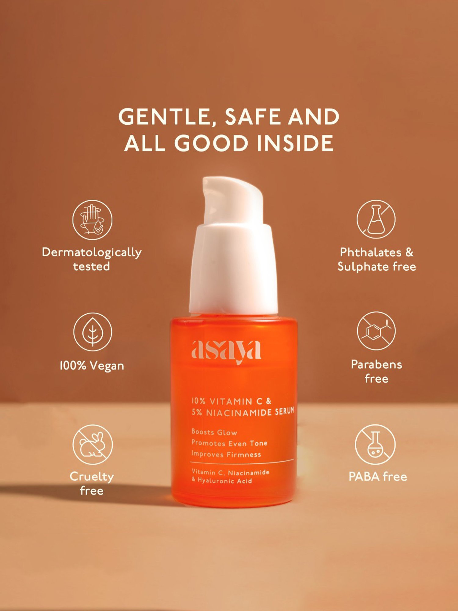 Asaya 10% Vitamin C & 5% Niacinamide Serum - 30 ml