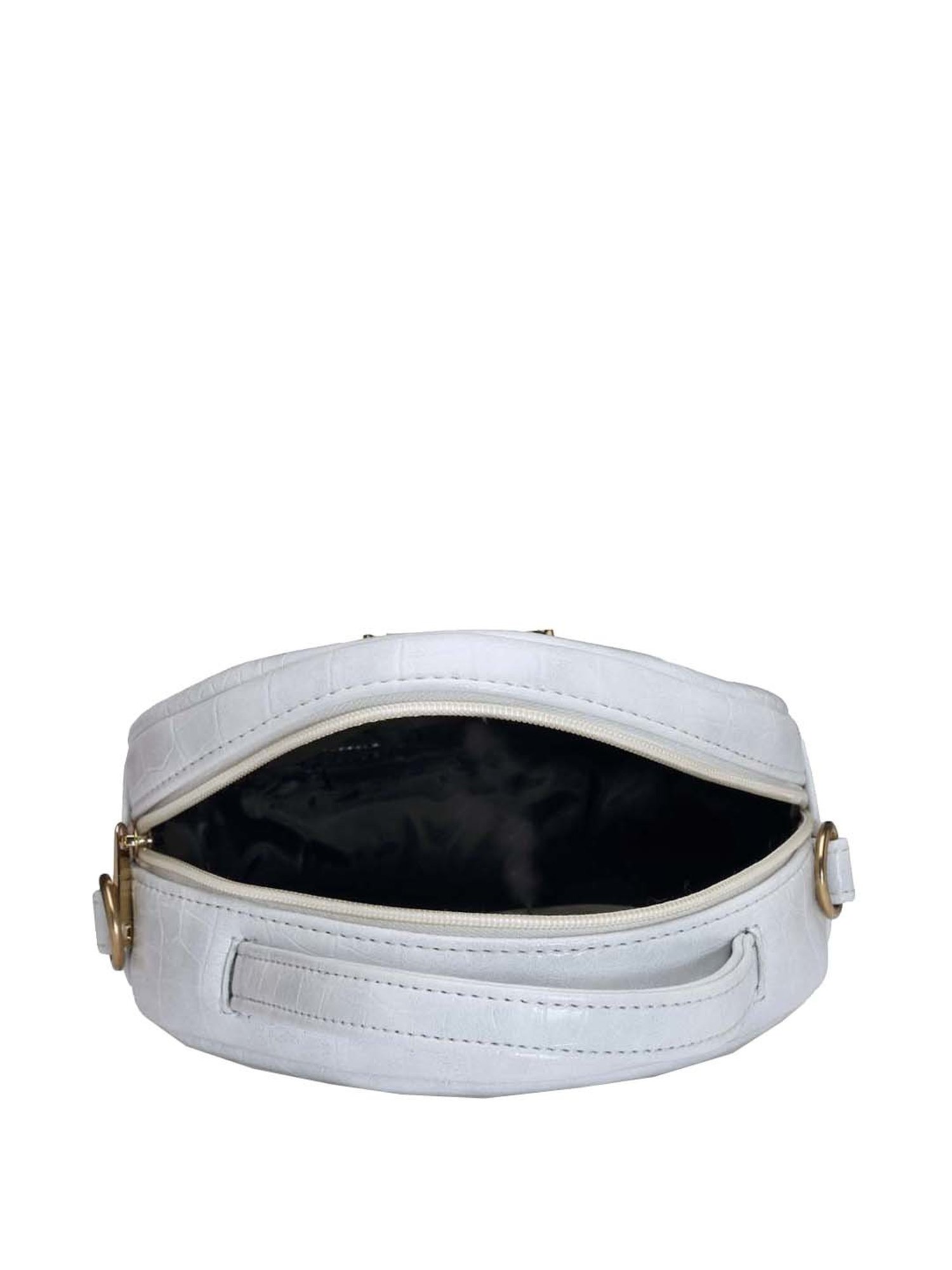 Bagsy Malone Grey Textured Medium Sling Handbag