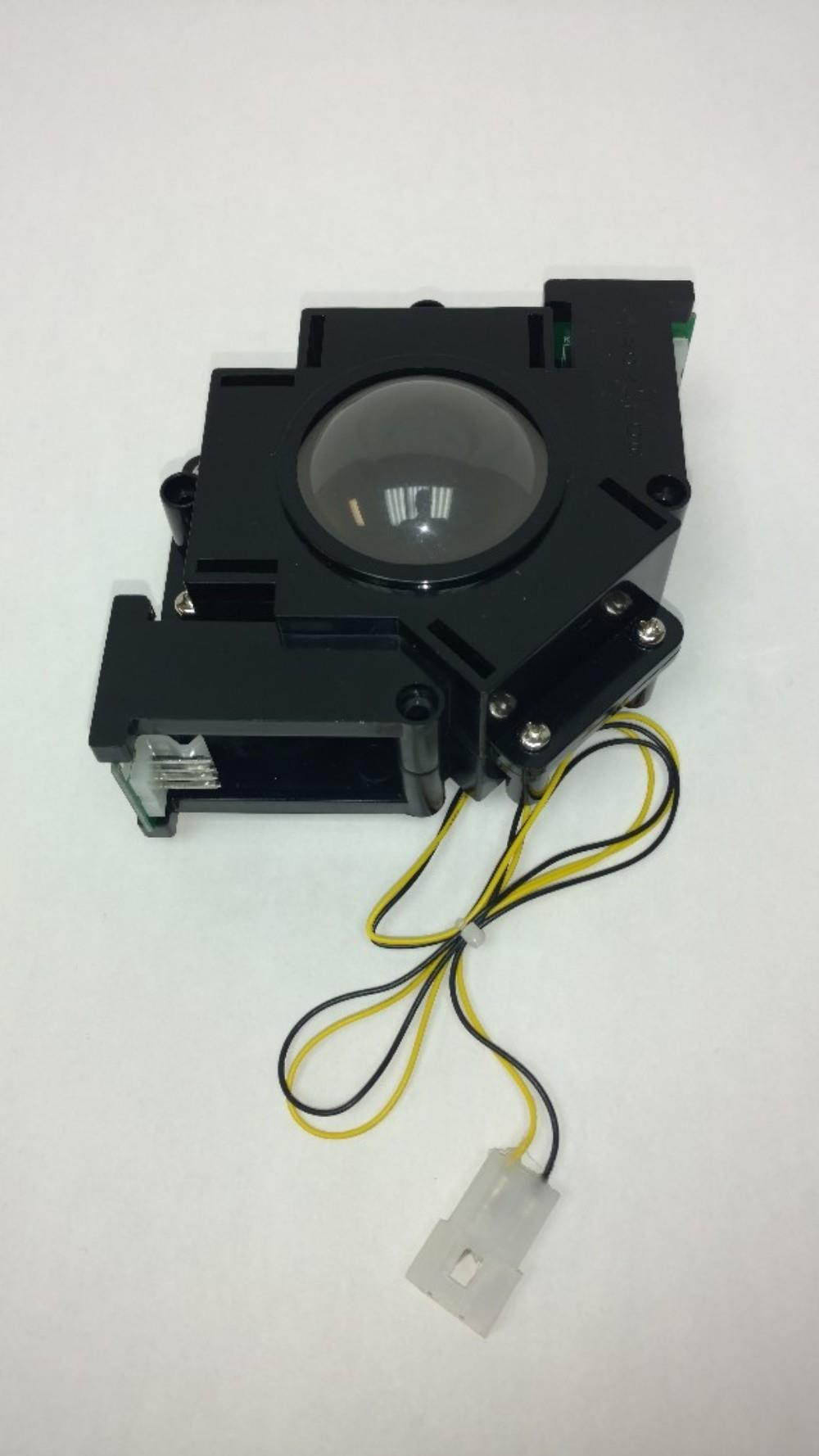 LED Track Ball 2 inch Arcade Game Trackball for Mame and Jamma boards - translucent white ball rotating colors