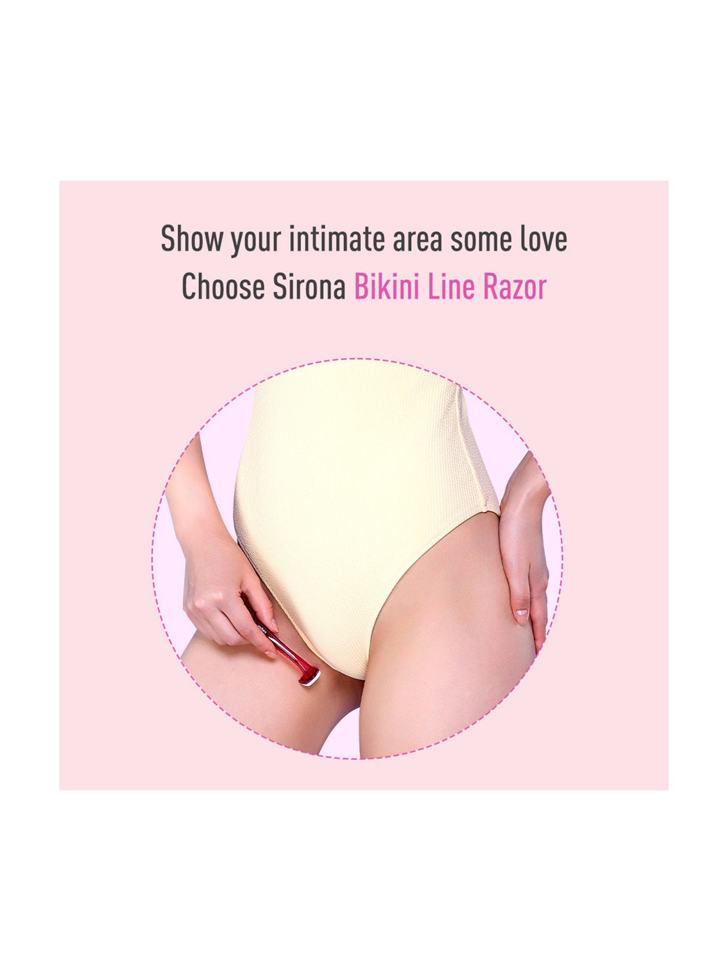 Sirona Bikini Line Razor for Women - Pack of 3