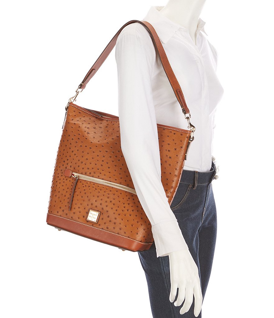 Dooney & Bourke Ostrich Collection Hobo Bag