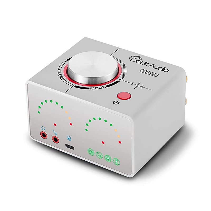 50 Power Amplifier 2 Channel Stereo Mini HiFi Integrated Amp 20 Wireless Audio Receiver for Home Speakers Headphone 50W x 2 with USB Nobsound Tone Silver