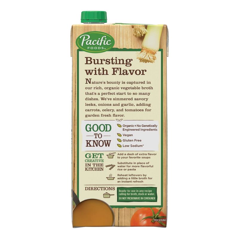 Pacific Foods Organic Low Sodium Vegetable Broth - 32oz