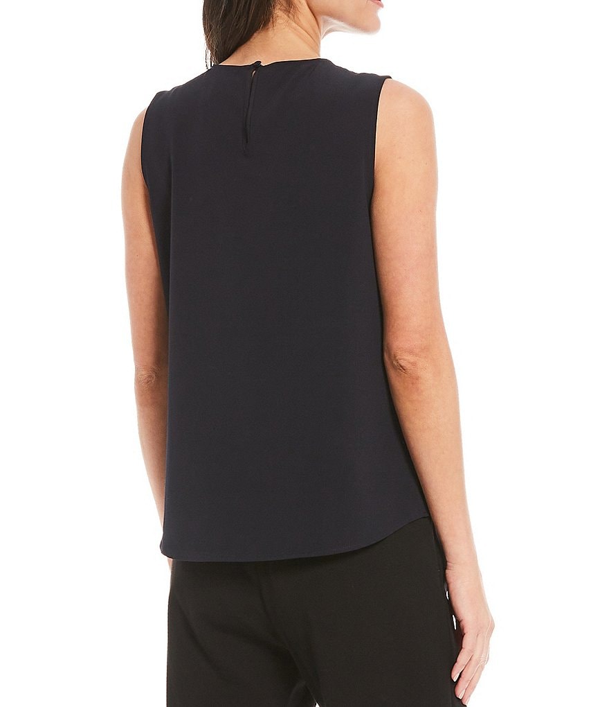 Alex Marie Evelyn Crew Neck Sleeveless Blouse