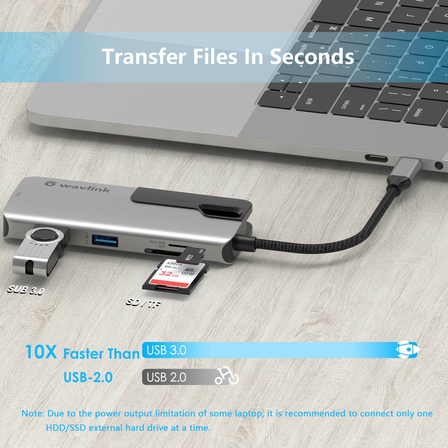 Wavlink USB C Hub, PD 7-in-1 Type C Adapter Mini Docking Station Aluminum with 4K 30Hz HDMI, 2K 60Hz VGA, 2 USB 3.0, SD/TF Card Reader, 87W Laptop Power Delivery for Windows Mac and More, Plug & Play