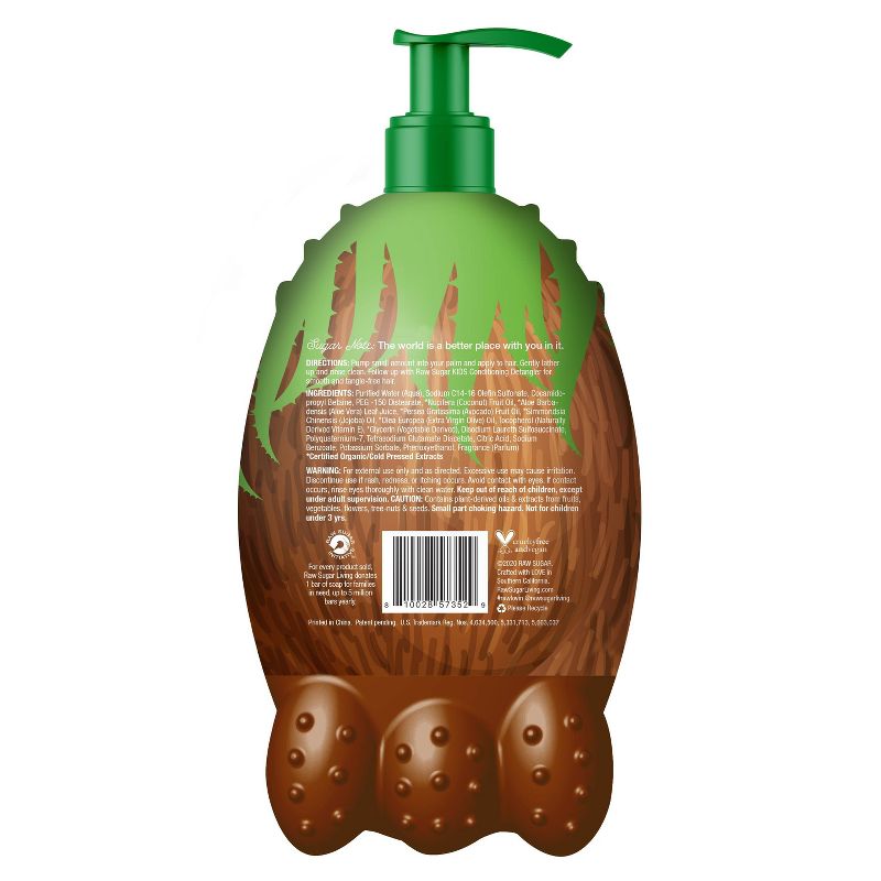 Raw Sugar Kids' 2-in-1 Coconut + Aloe Vera Shampoo & Conditioner - 12 fl oz