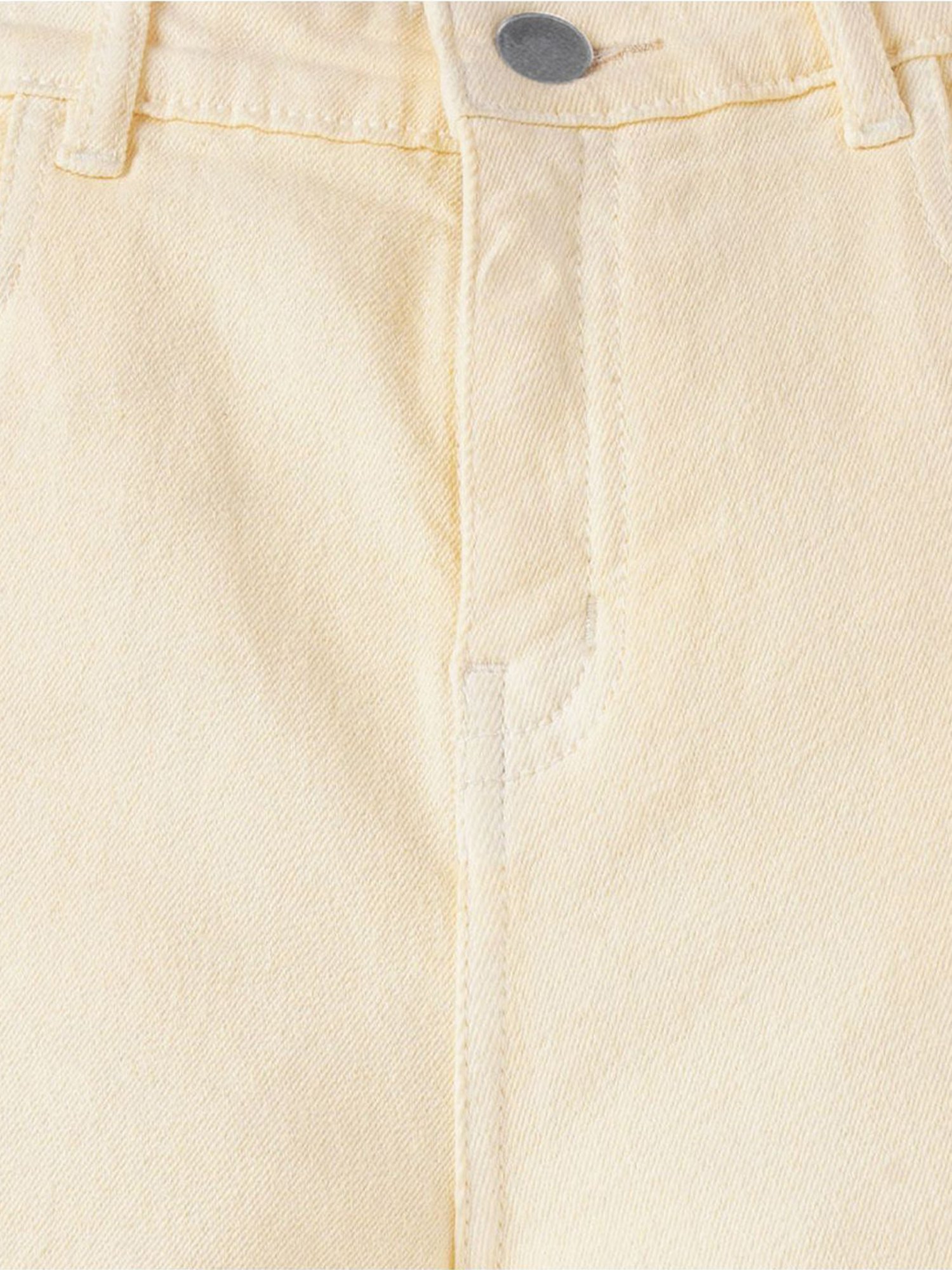 Edheads Girls Yellow Cotton Regular Fit Jeans