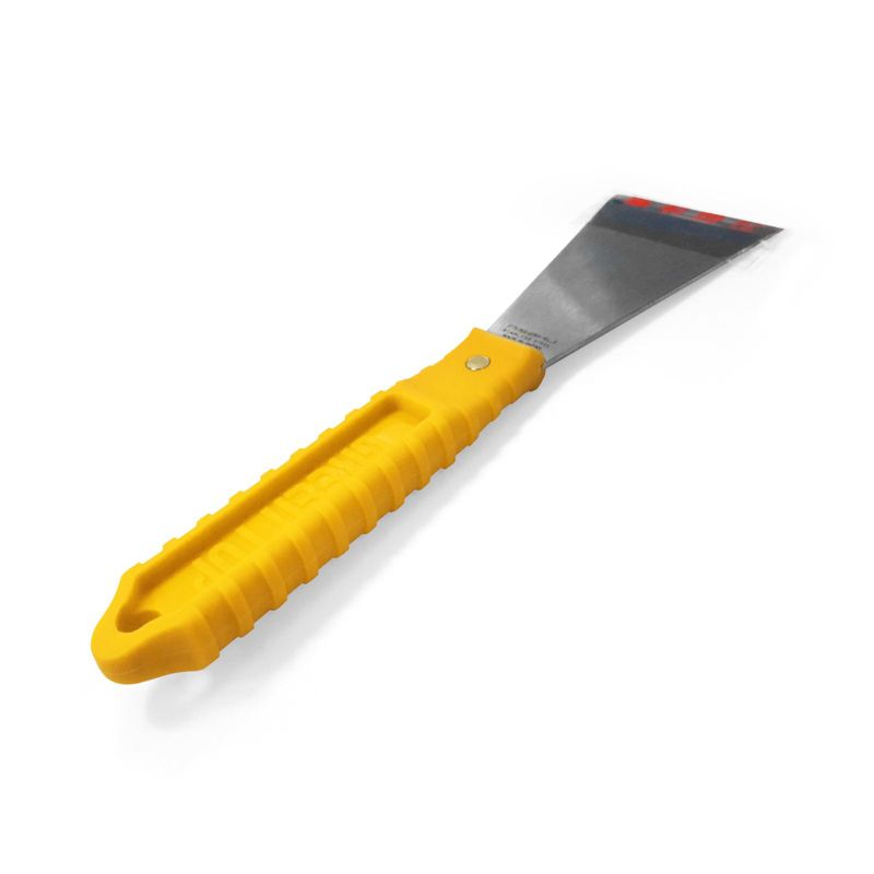 Nisaku Japanese Stainless Steel Straight Y-Shaped Scraper Knife, 2.2-Inch Blade Yellow.