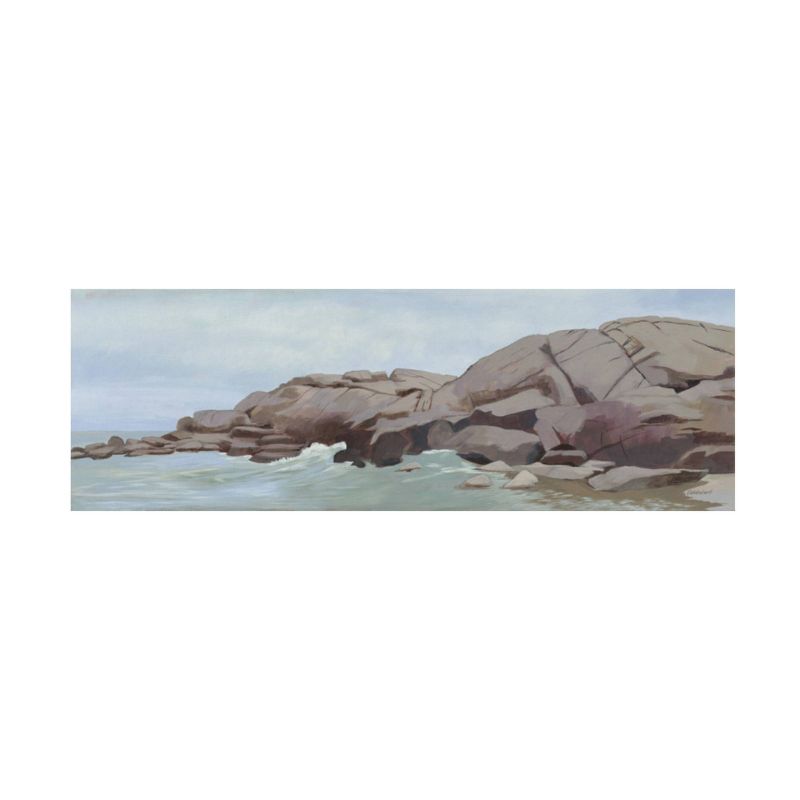 8" x 24" Katherine Lovell 'Warrens Point' Unframed Wall Canvas - Trademark Fine Art
