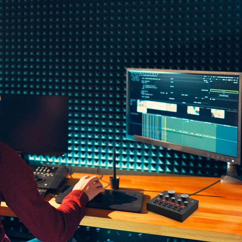 Tzumi ONAIR Wave Mixer Professional with USB Rechargeable Sound Mixer - Black