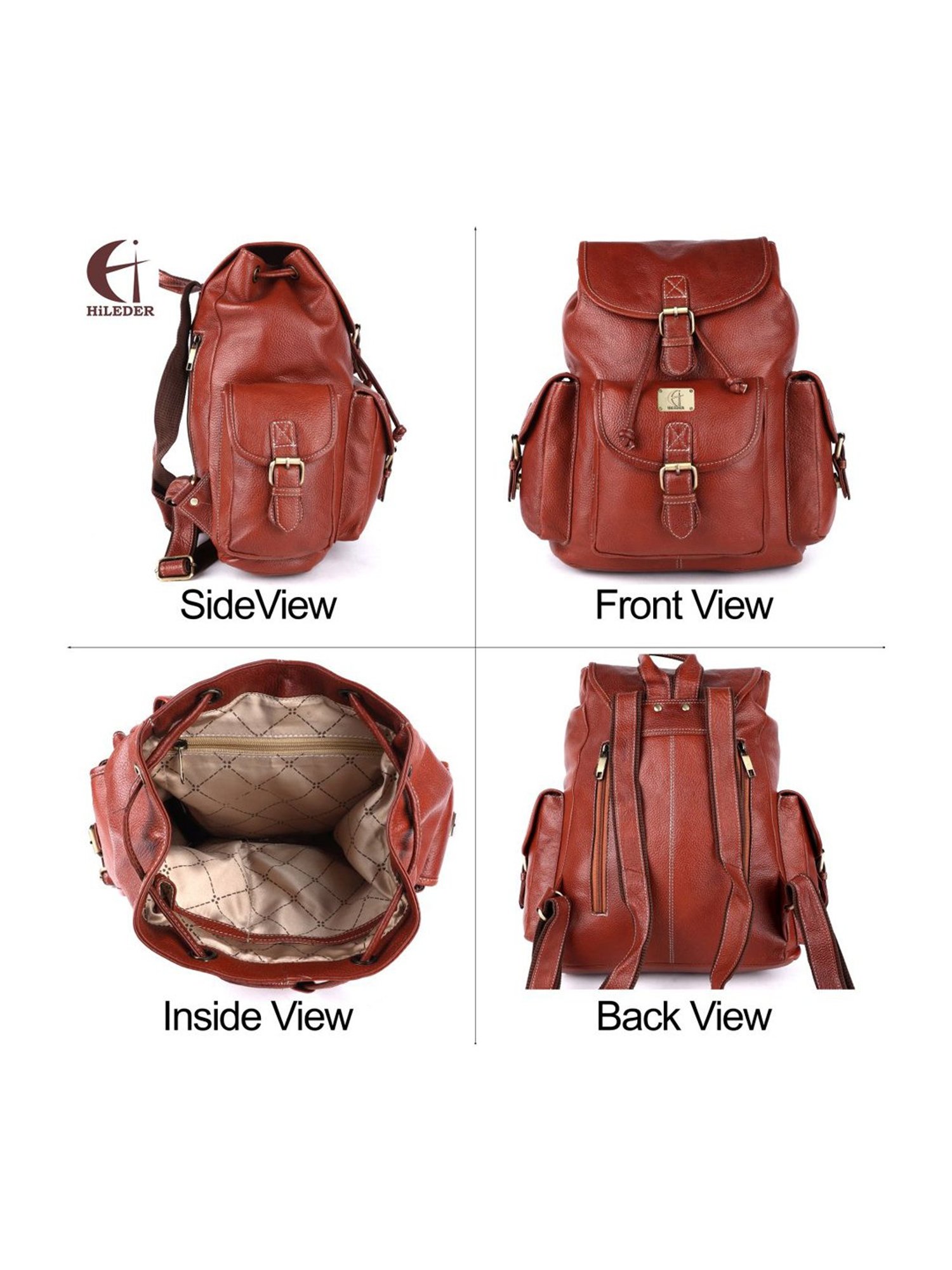 HiLEDER 11.7 Ltrs Tan Large Laptop Backpack