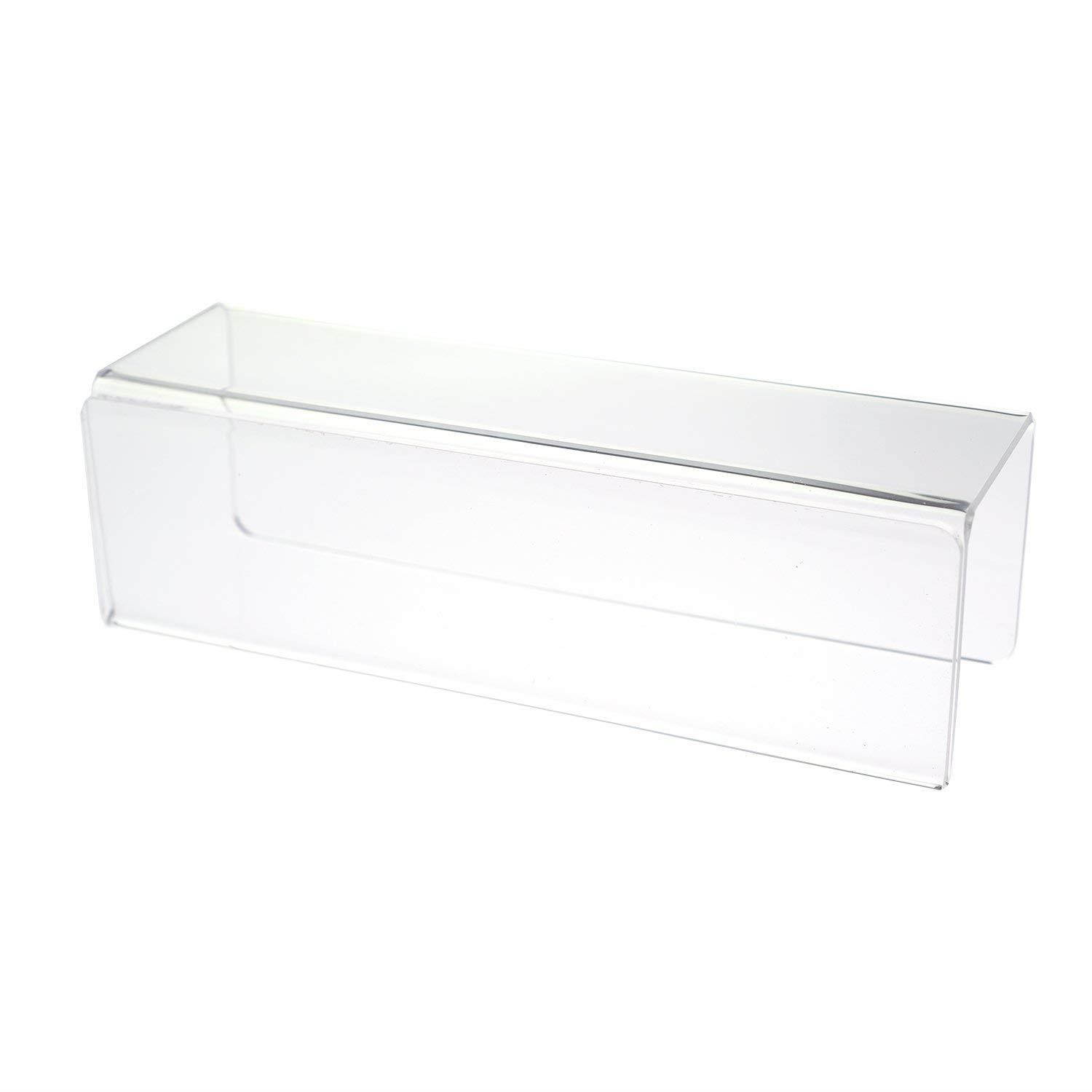 Source One Deluxe Clear Acrylic Cubicle Sign Holder & Name Plates 3 Sizes Available (3 Inch Hook, Name Plate)